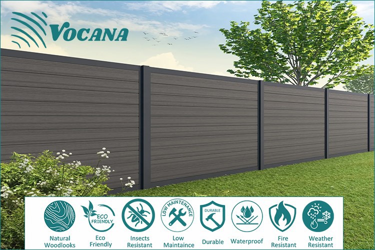Wholesale Wood Grain WPC Privacy Fence Wholesale Wood Grain WPC Privacy Fence